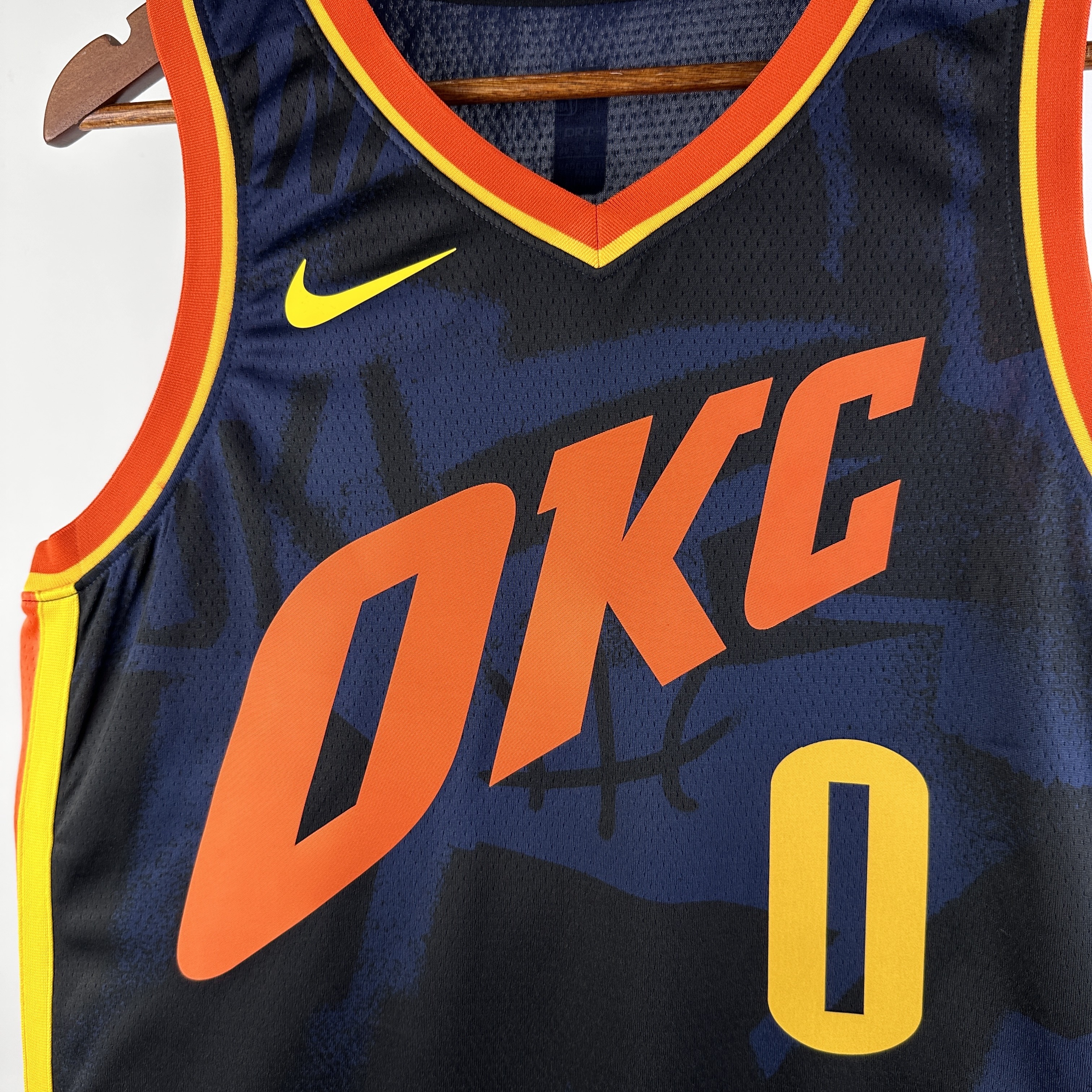 2024 NBA Oklahoma City Thunder 0 Westbrook Basketball Jersey