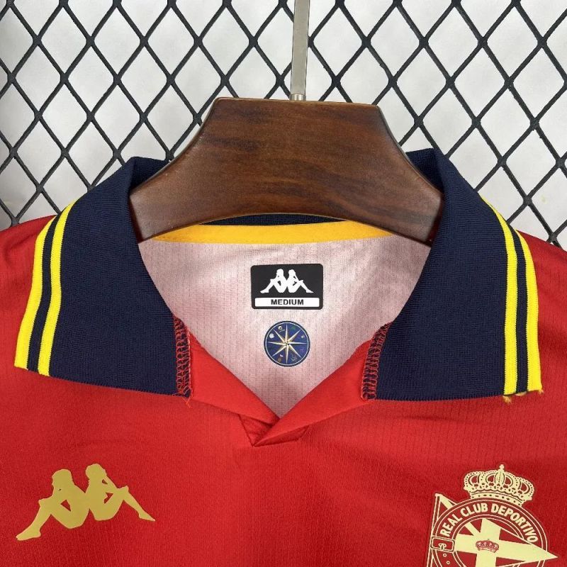 2025-26 Deportivo La Coruna Away Red Football jersey