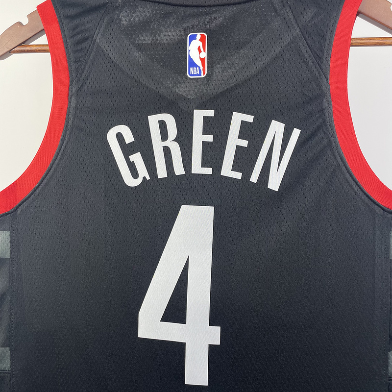 2024 NBA Houston Rockets 4 GREEN Basketball Jersey