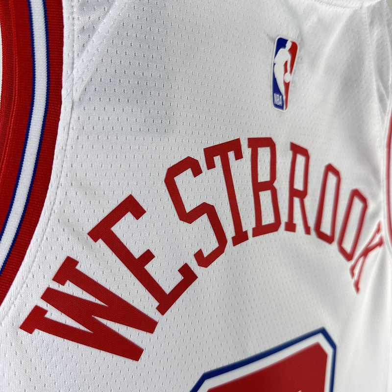 2024 NBA Houston Rockets 0 WESTBROOK Basketball Jersey