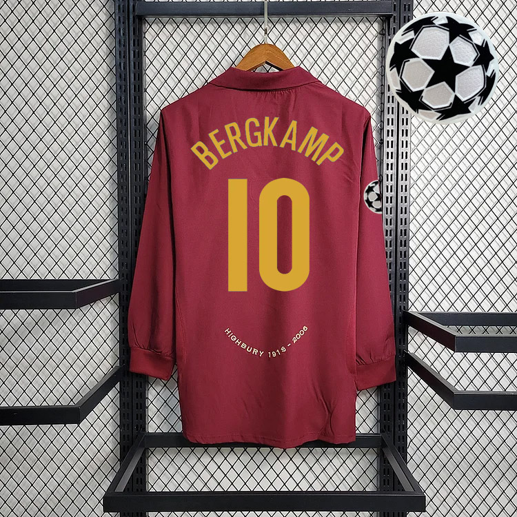 Retro 2005-06 Arsenal Home BERGKAMP ADAMS HENRY  Football jersey retro