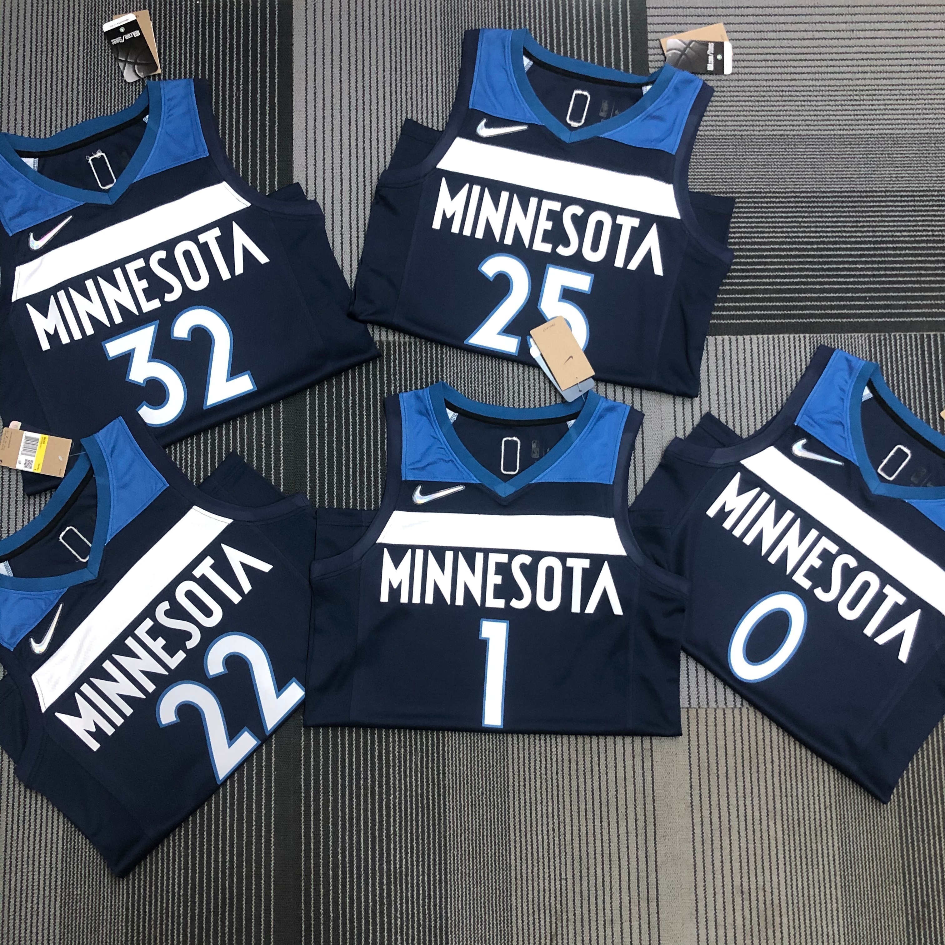 NBA 75th Anniversary Minnesota Timberwolves 22 Wiggins Basketball Jersey