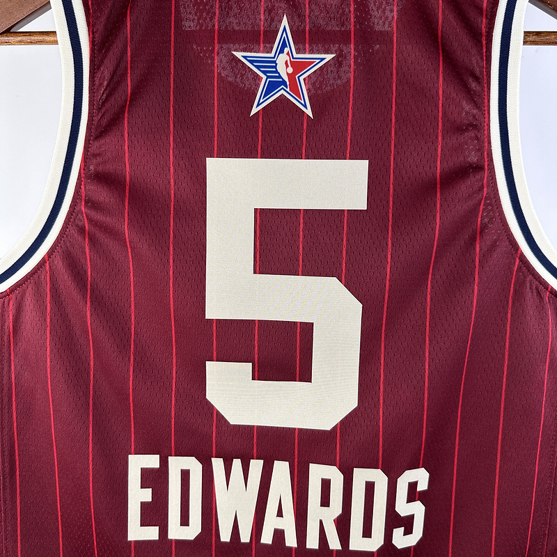 2024 NBA All Star Game (5 EDWARDS) Basketball Jersey