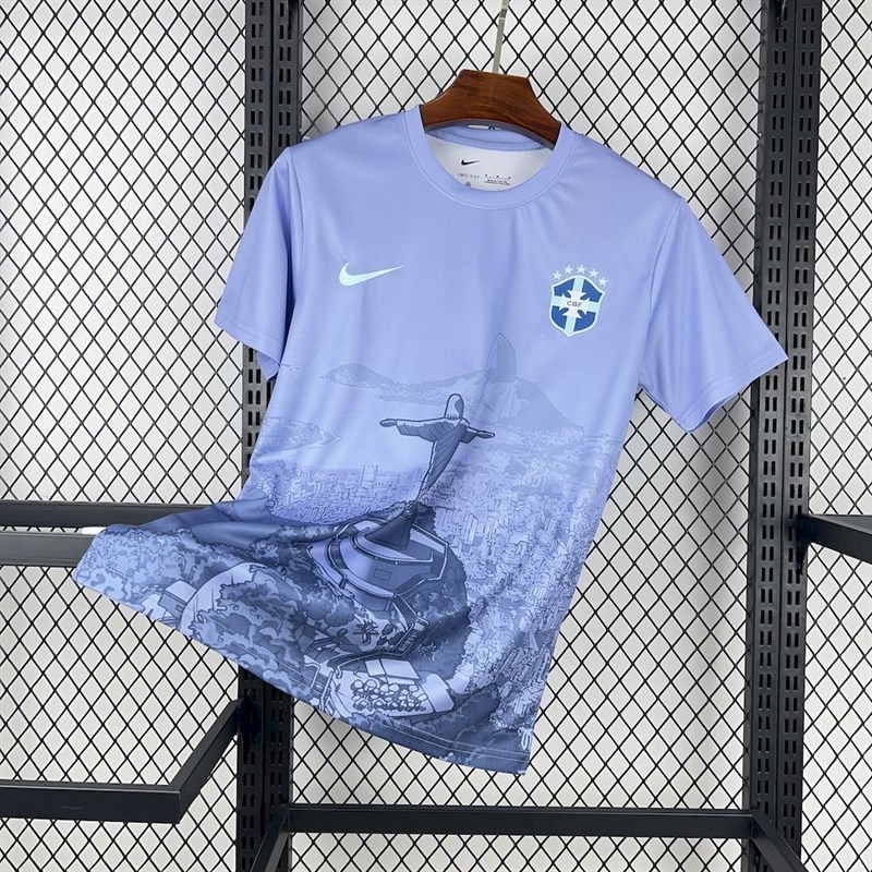 2025-26 Brazil season light purple Football jersey