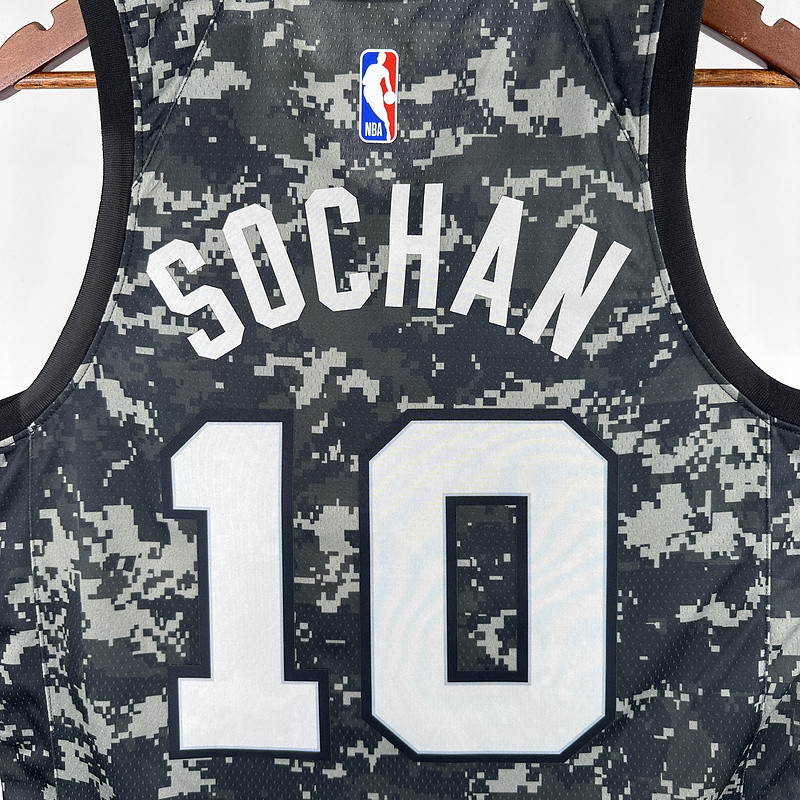 2021 NBA San Antonio Spurs 10 SOCHAN Basketball Jersey