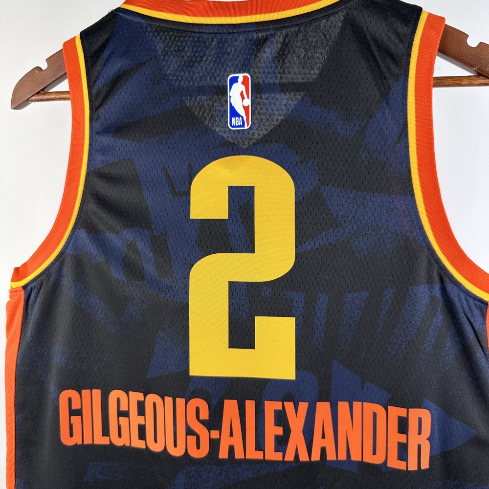 2024 NBA Oklahoma City Thunder 2 Alexander Basketball Jersey