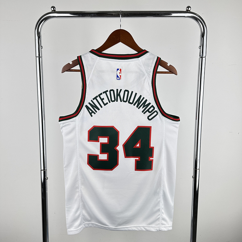 2019 NBA Milwaukee Bucks (34 ANTETOKOUNMPO) Basketball Jersey
