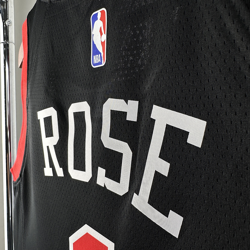 2024 NBA Chicago Bulls 1 ROSE Basketball Jersey