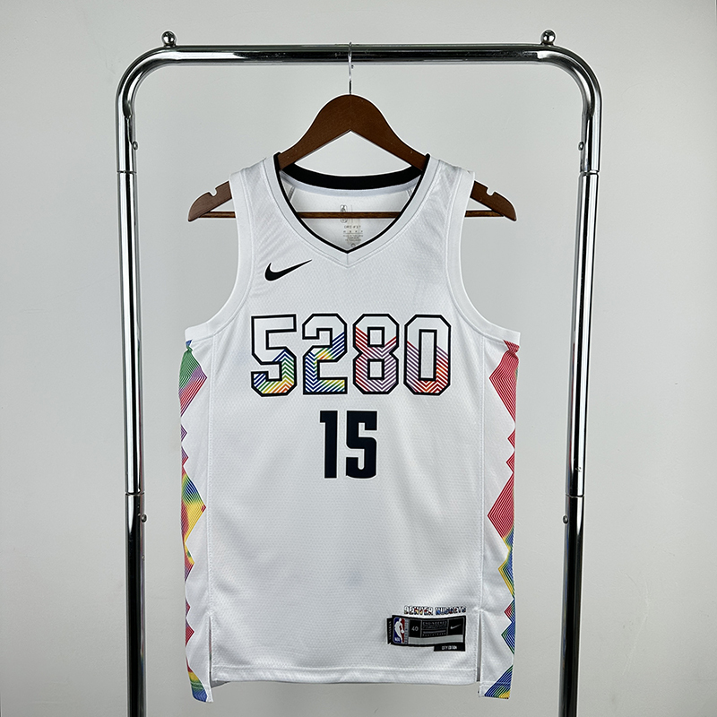 2025 NBA Denver Nuggets 15 JOKIC Basketball Jersey