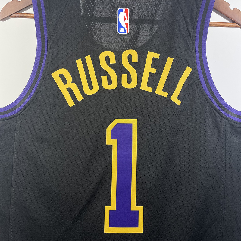 2024 NBA Lakers 1 RUSSELL Basketball Jersey