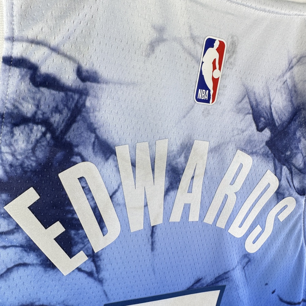 2024 NBA Minnesota Timberwolves 5 Edwards Basketball Jersey