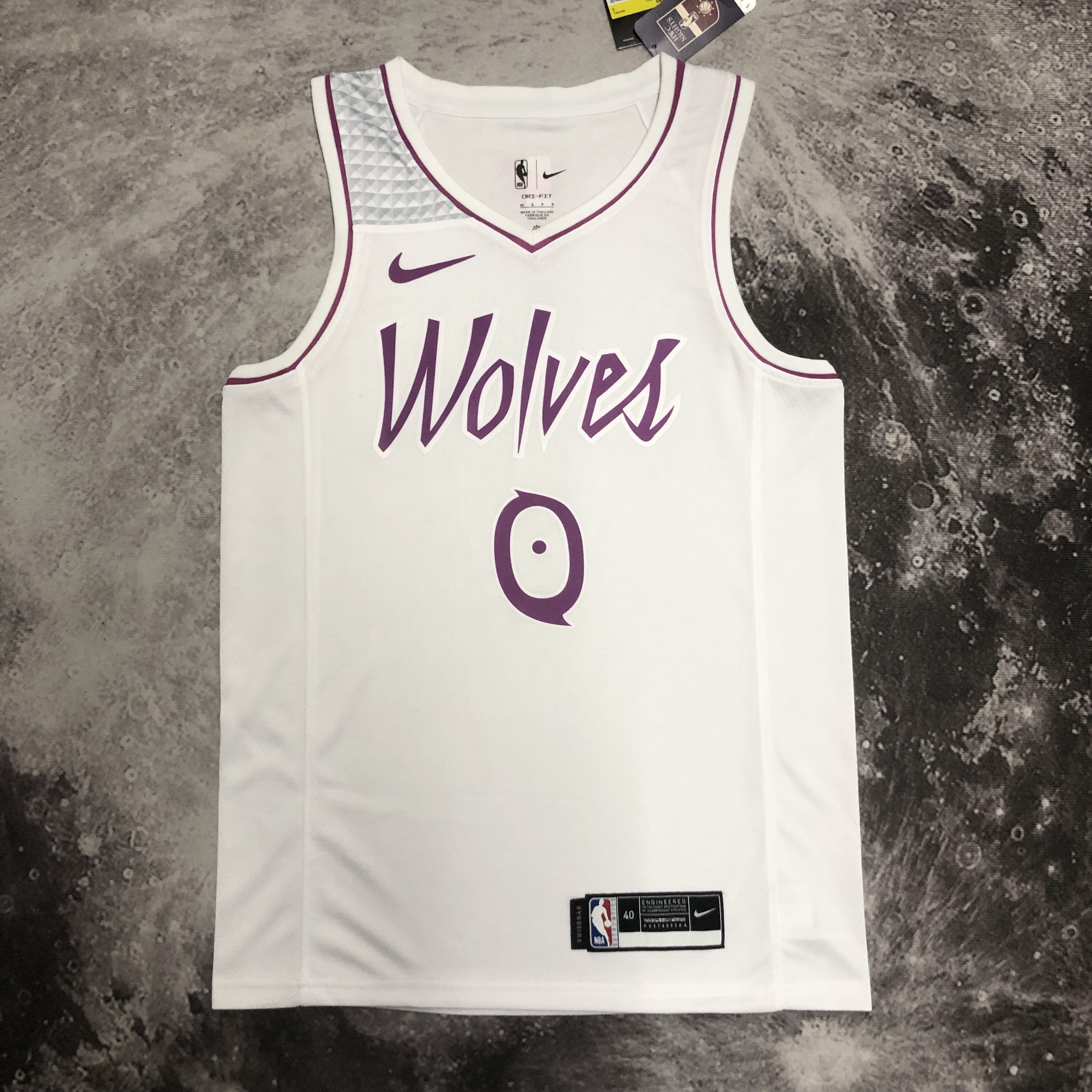 NBA Minnesota Timberwolves 0 Russell Basketball Jersey