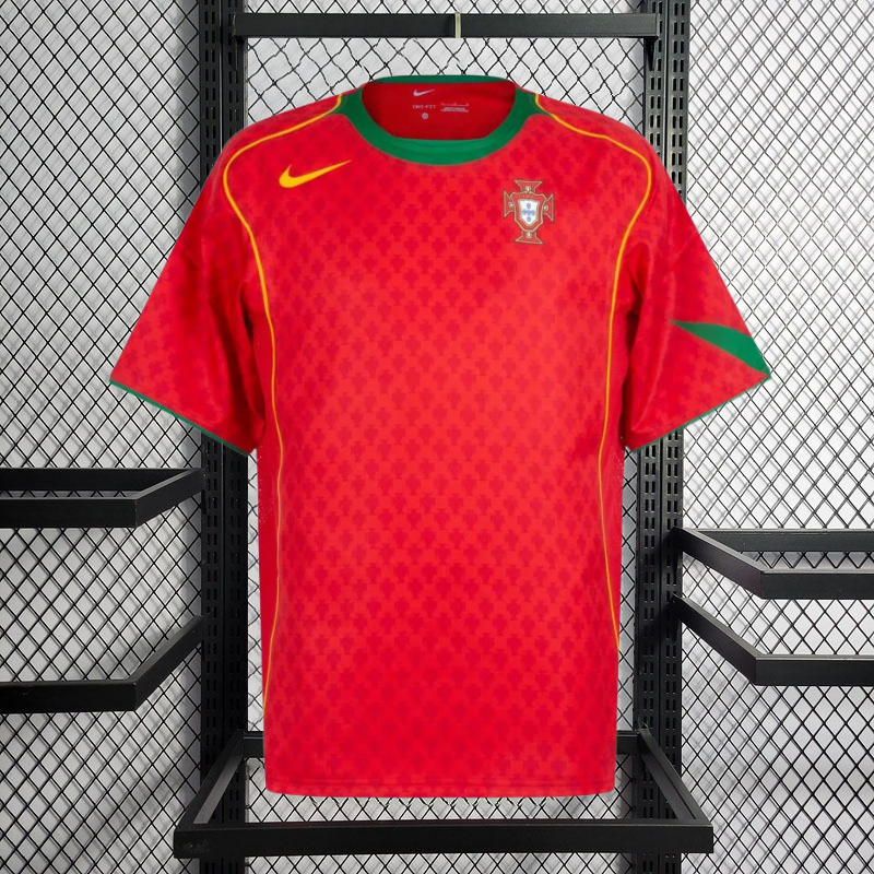 Retro Player 2004 Portugal home FIGO F.COUTO C.RONALDO RUI COSTA Football jersey retro