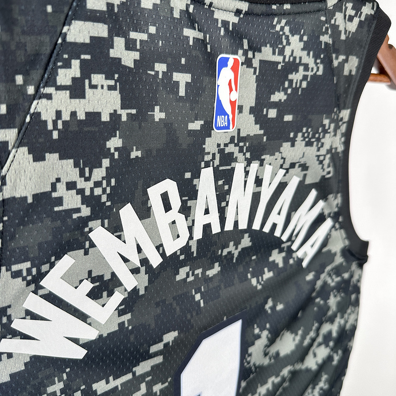 2021 NBA San Antonio Spurs 1 WEMBANYAMA Basketball Jersey