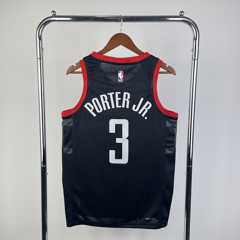 2024 NBA Houston Rockets 3 PORTER JR. Basketball Jersey