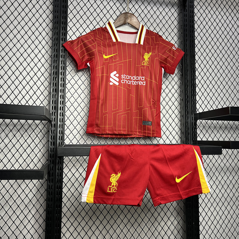 2024-25 Liverpool Home KIDS Football Jersey