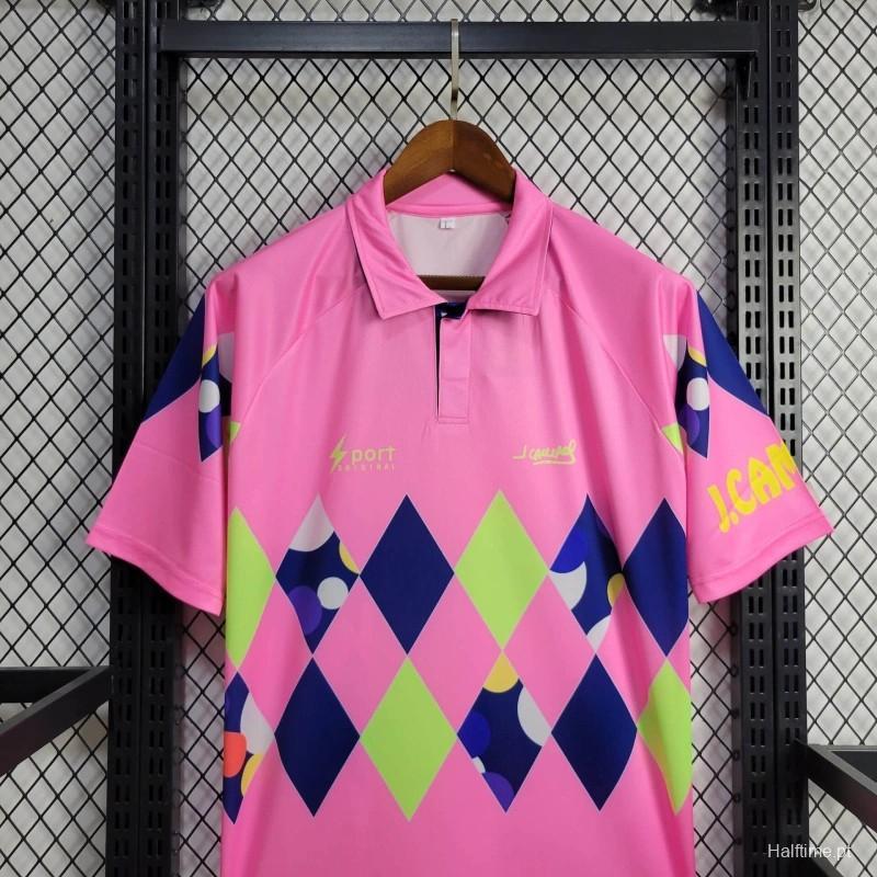 Retro 1992-93 Mexico Goalkeeper CAMPOS 1 Home Pink Football jersey retro