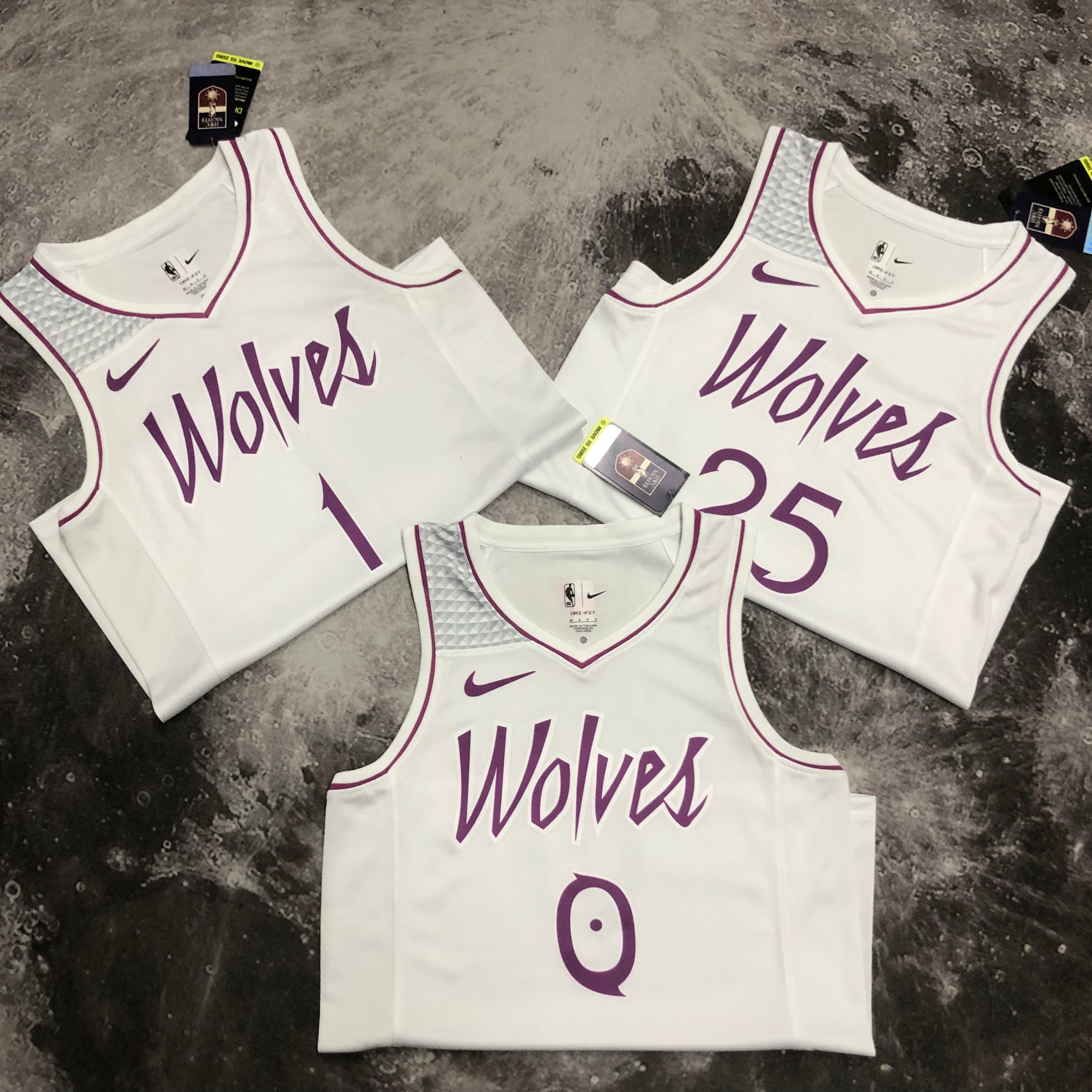 NBA Minnesota Timberwolves 0 Russell Basketball Jersey