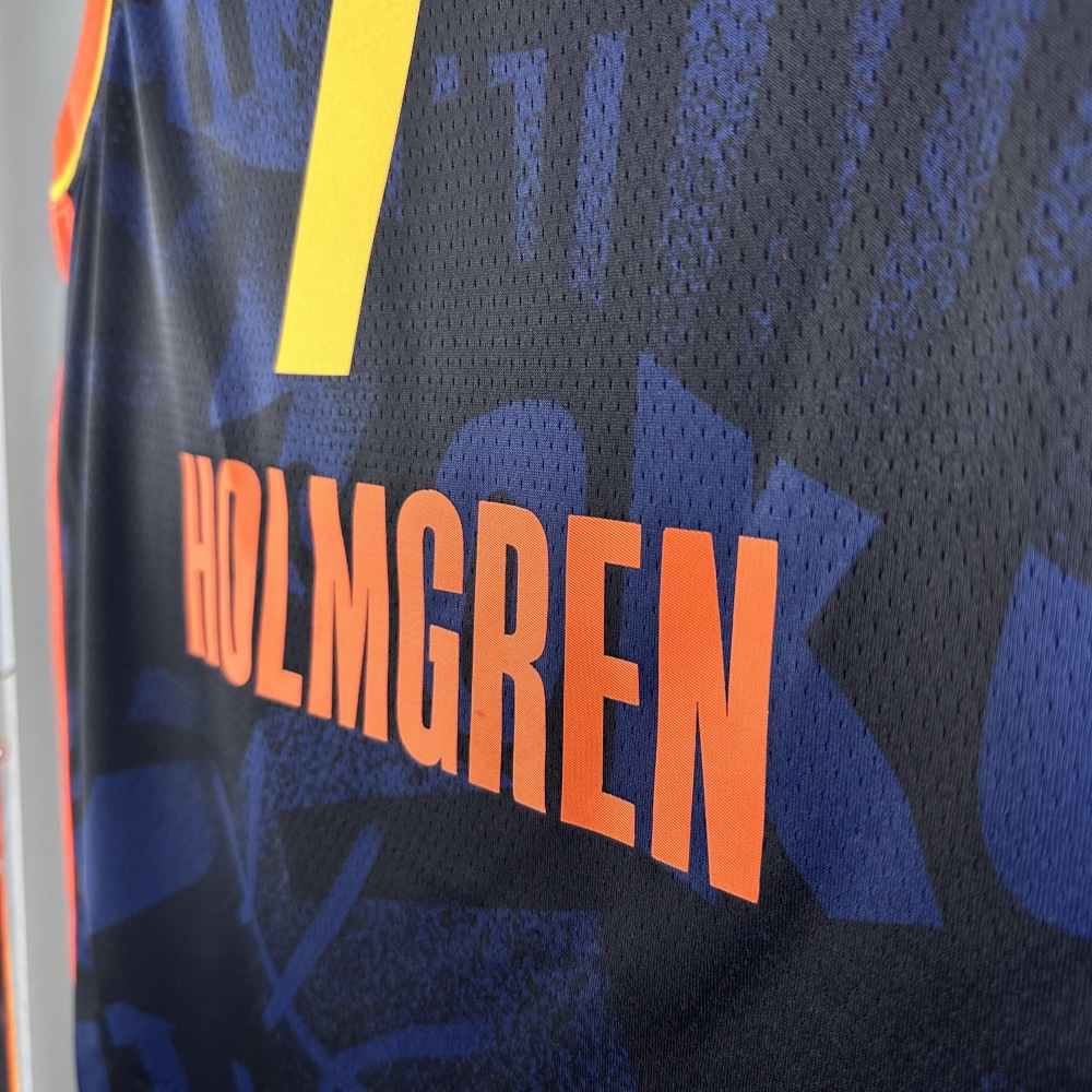 2024 NBA Oklahoma City Thunder 7 Homgren Basketball Jersey
