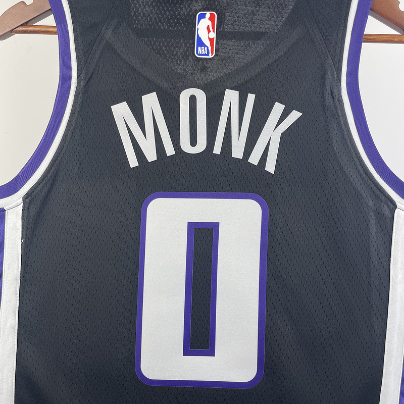 2024 NBA Sacramento Kings 0 MONK Basketball Jersey