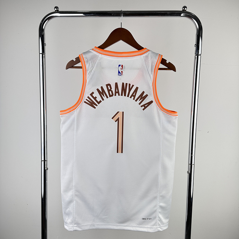 2024 NBA San Antonio Spurs 1 WEMBANYAMA Basketball Jersey