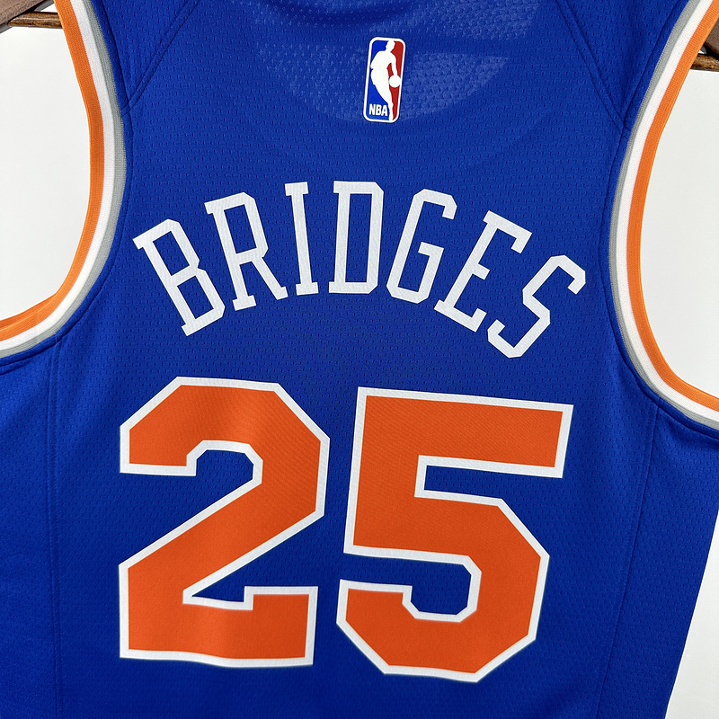 2025 NBA New York Knicks 25 BRIDGES Basketball Jersey
