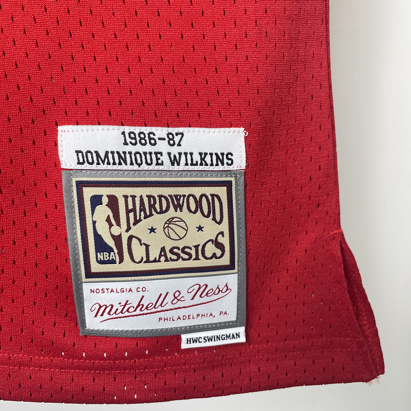 1986-87 NBA Atlanta Hawks (21 WILKINS) Basketball Jersey