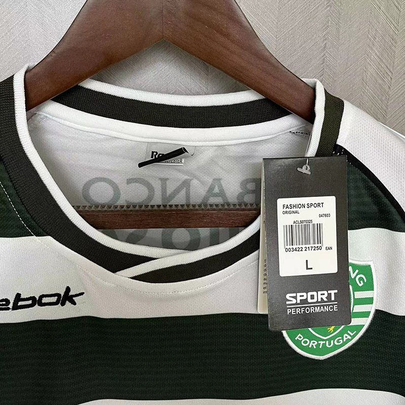 2001-03 Retro Sporting Lisbon Home Football Shirt 1:1 Thai Quality