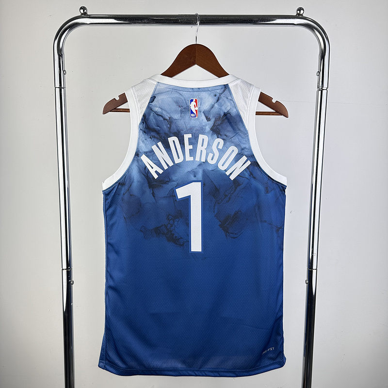 2024 NBA Minnesota Timberwolves 1 Anderson Basketball Jersey