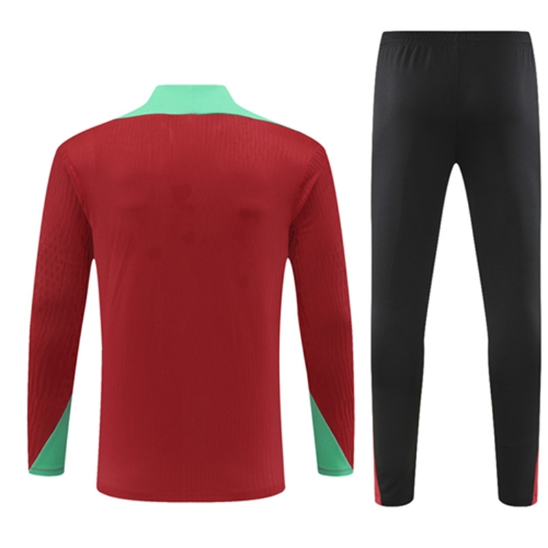 2024-25 Portugal Red【Player】 Long Sleeve Training Suit