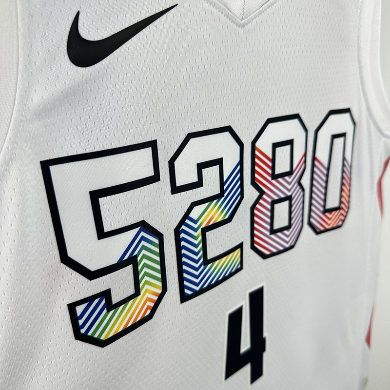 2025 NBA Denver Nuggets 4 WESTBROOK Basketball Jersey