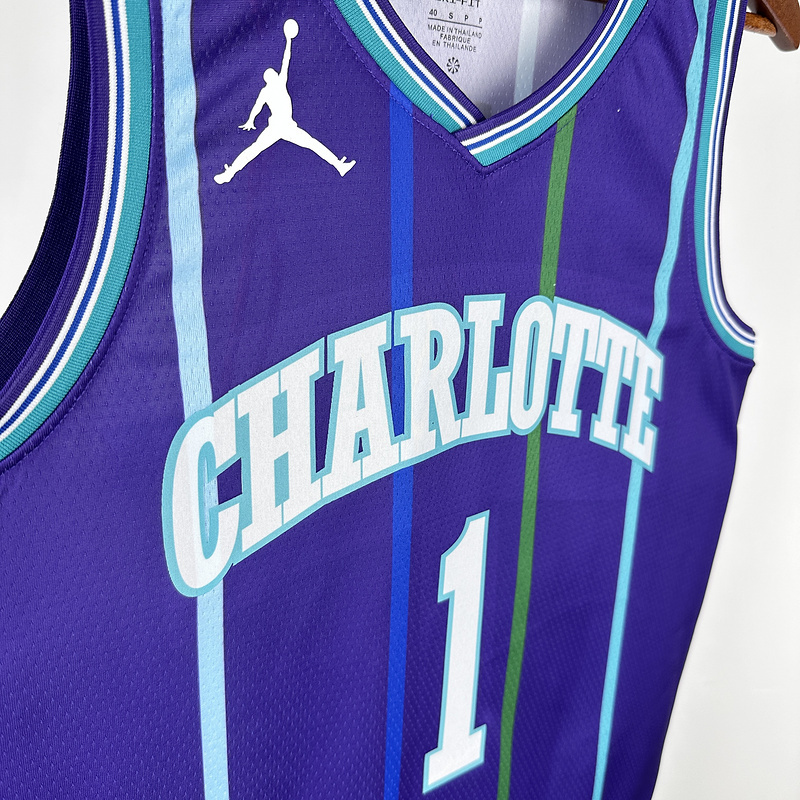 2020 NBA Charlotte Hornets (1 BALL) Basketball Jersey