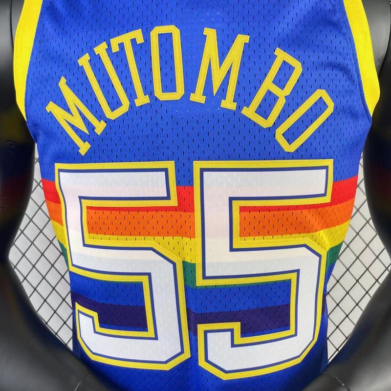1991-92 NBA Denver Nuggets 55 MUTOMBO Basketball jersey