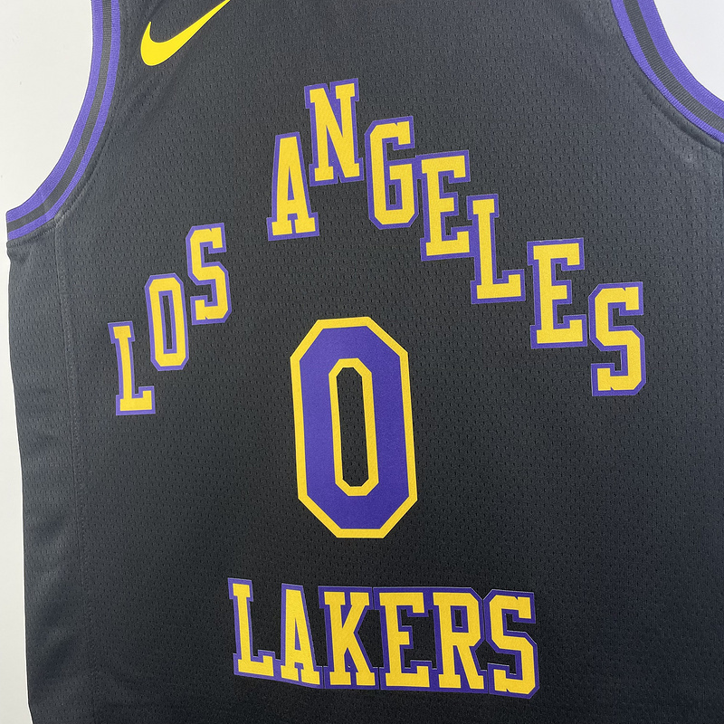 2024 NBA Lakers 0 WESTBROOK Basketball Jersey