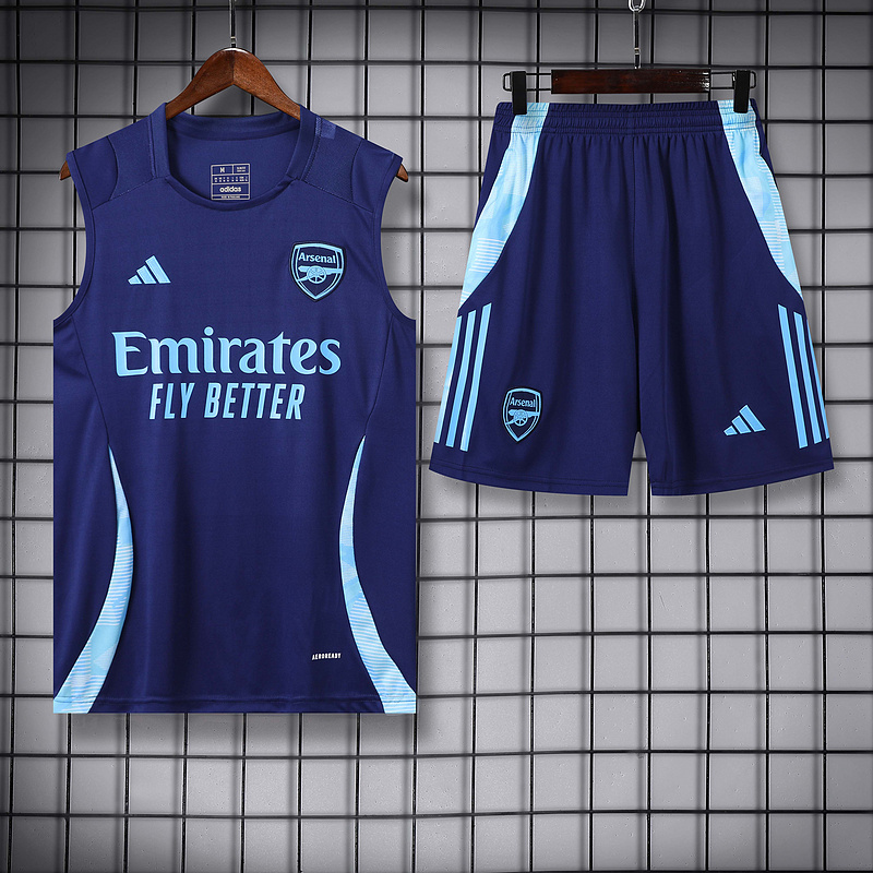 2024-25 season Arsenal Black Sleeveless Vest Training Wear