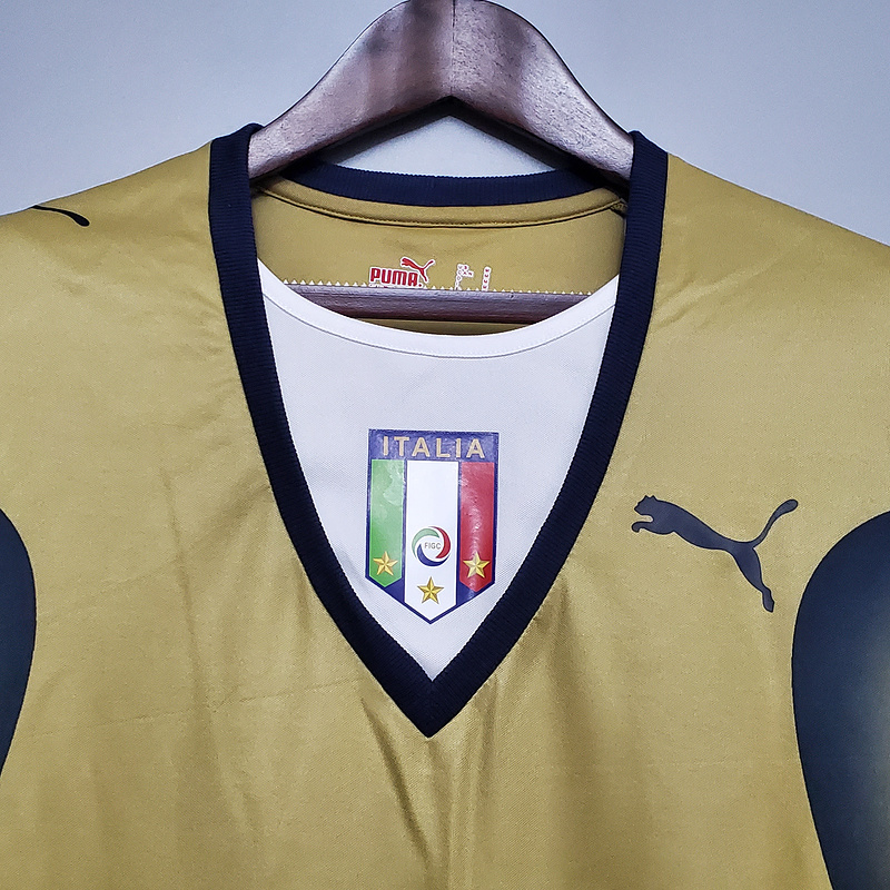 Retro 2006 Italy Golden BUFFON Football jersey retro