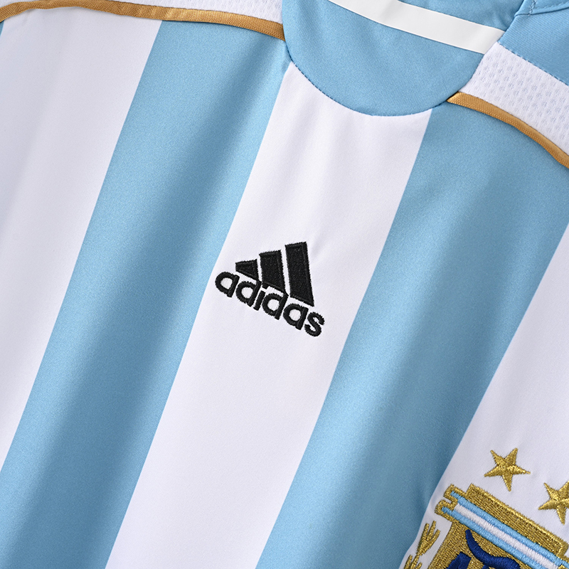 Retro 2006 Argentina home MESSI Football jersey retro