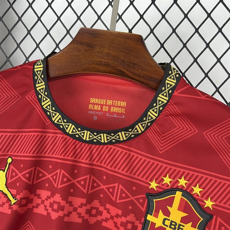 2025-26 Brazil season Jordan red special edition Football jersey