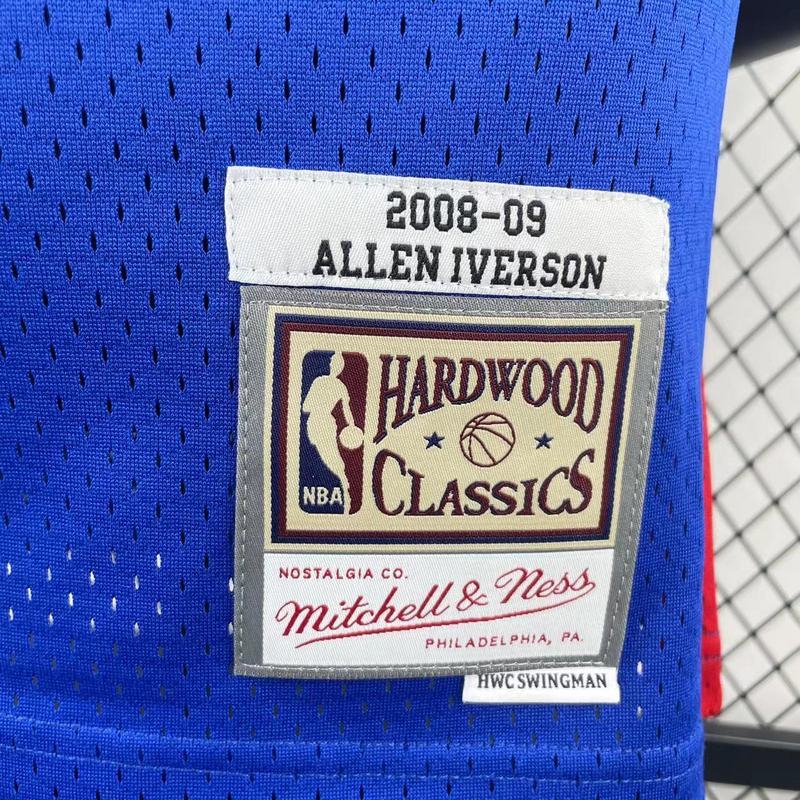 2008-09 NBA Detroit Pistons 1 IVERSON Basketball jersey