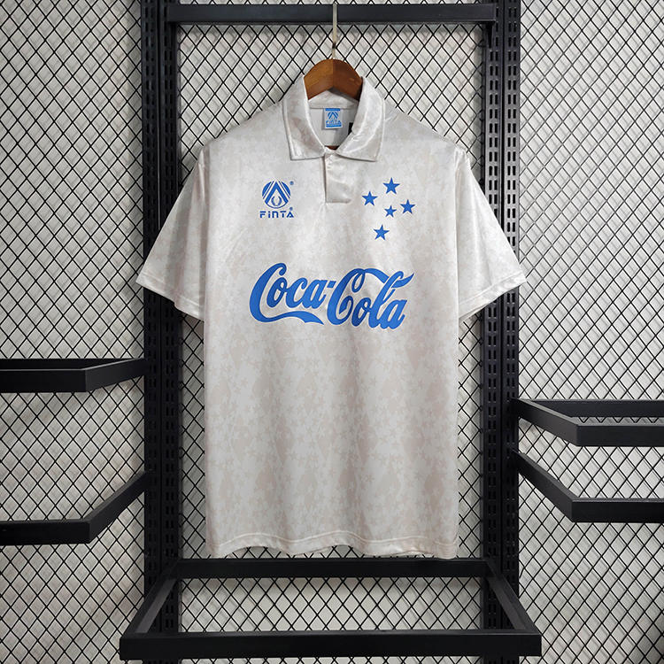 Retro Cruzeiro 93-94 Away   Football jersey retro