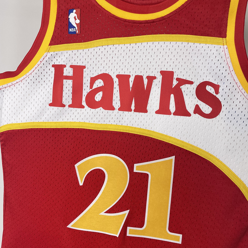 1986-87 NBA Atlanta Hawks (21 WILKINS) Basketball Jersey