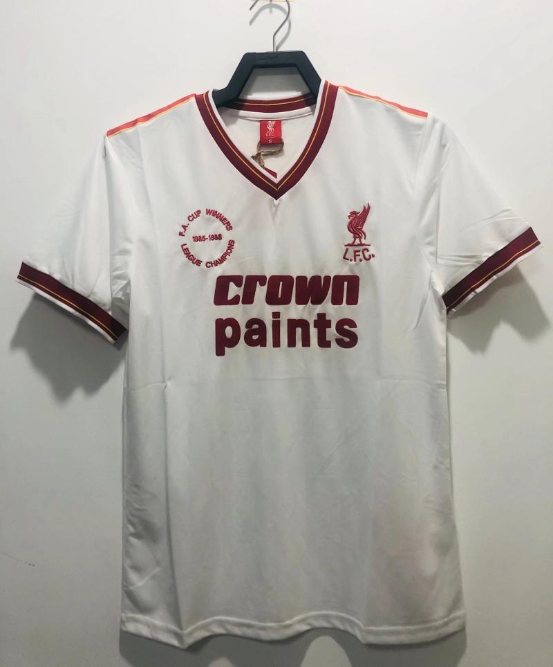 Retro 1985-86 Liverpool Two Away Football jersey retro