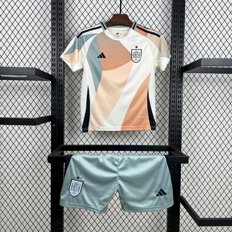 2025-26 Spain Away kids Football jersey
