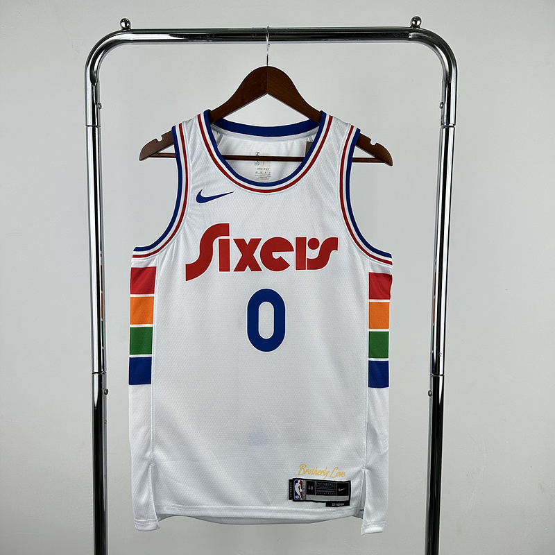 2025 NBA Philadelphia 76ers 0 MAXEY Basketball Jersey