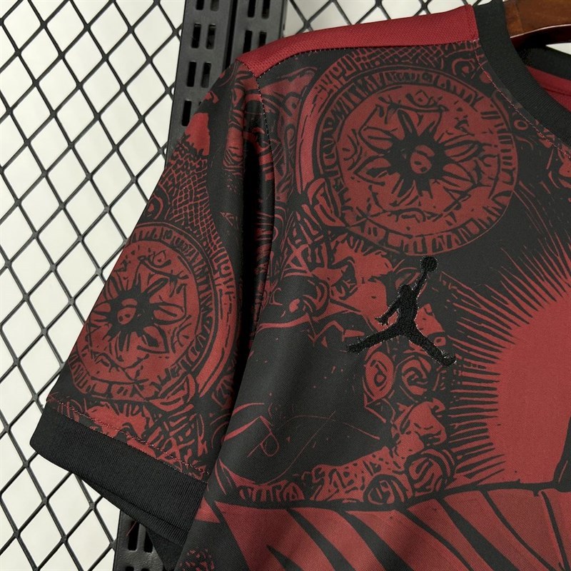 2025-26 Brazil season Jordan black and red special edition Football jersey