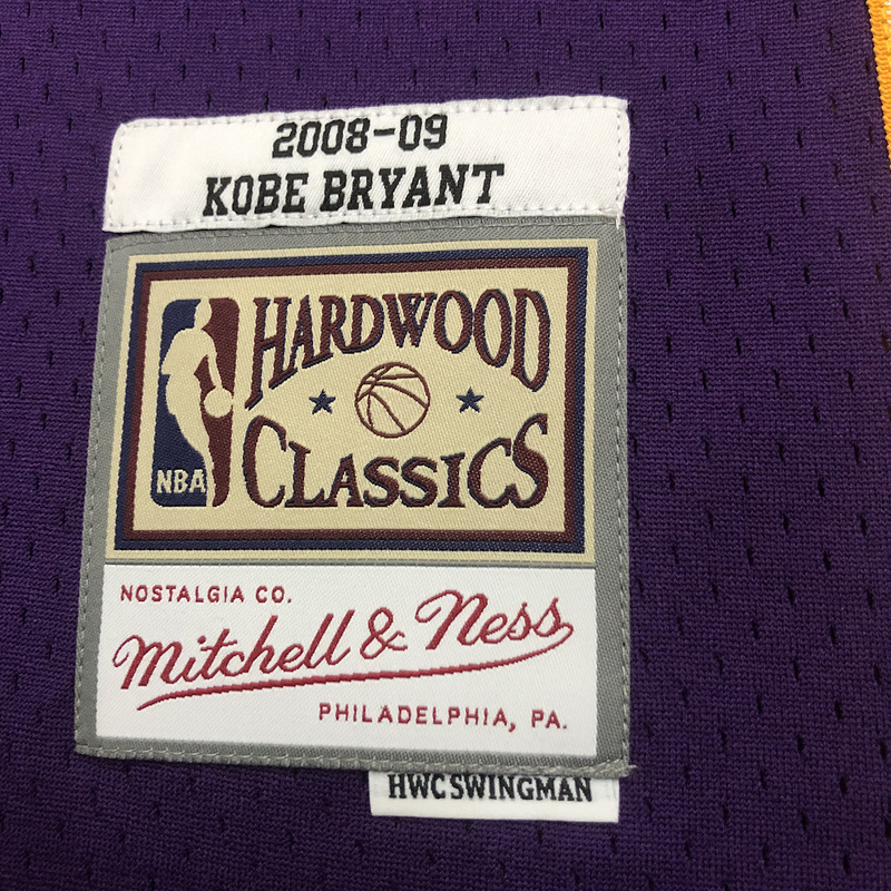 2008-09 NBA Lakers 24 BRYANT Basketball Jersey
