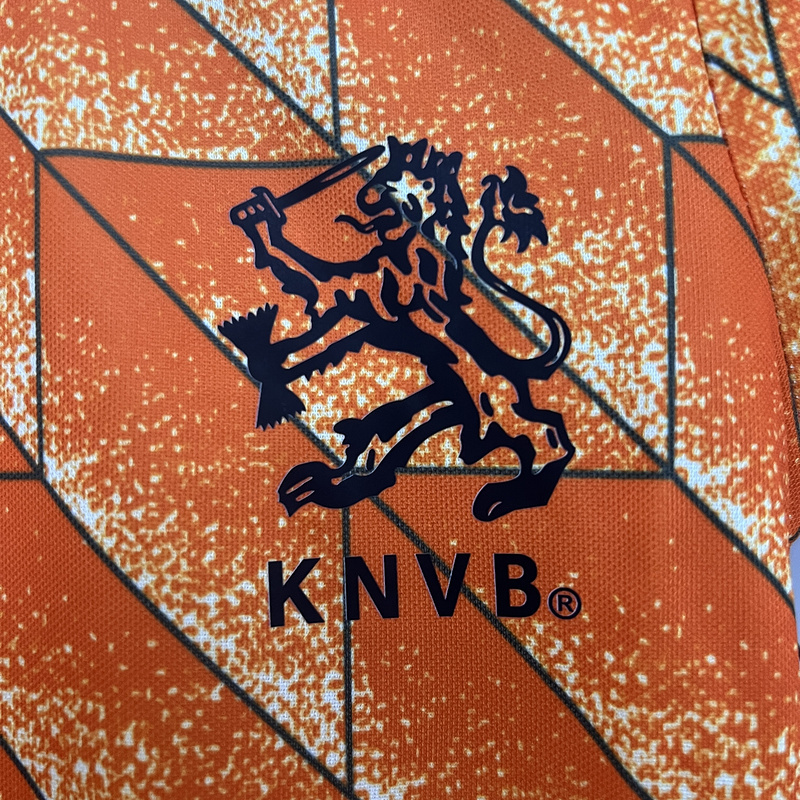 Retro kids 1988 KIDS Netherlands Home Football jersey retro