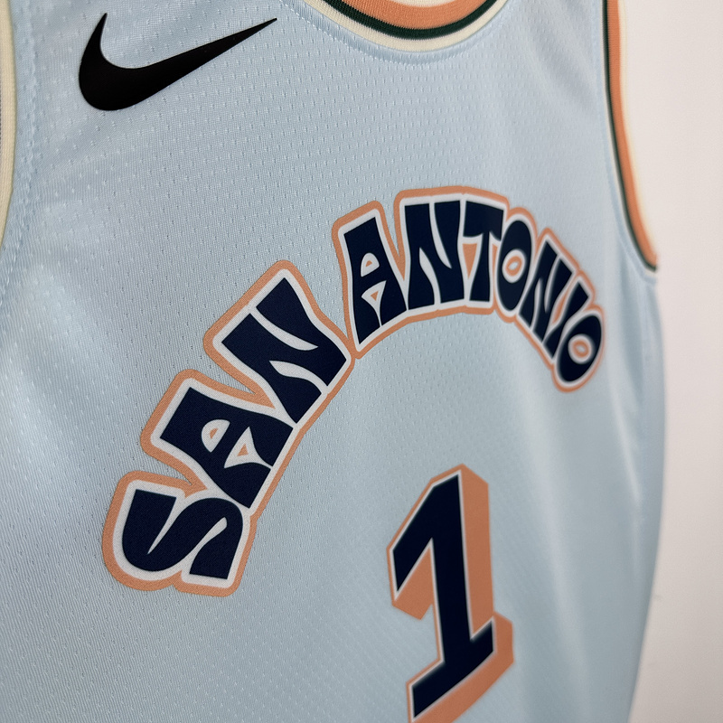 2025 NBA San Antonio Spurs 1 WEMBANYAMA Basketball Jersey
