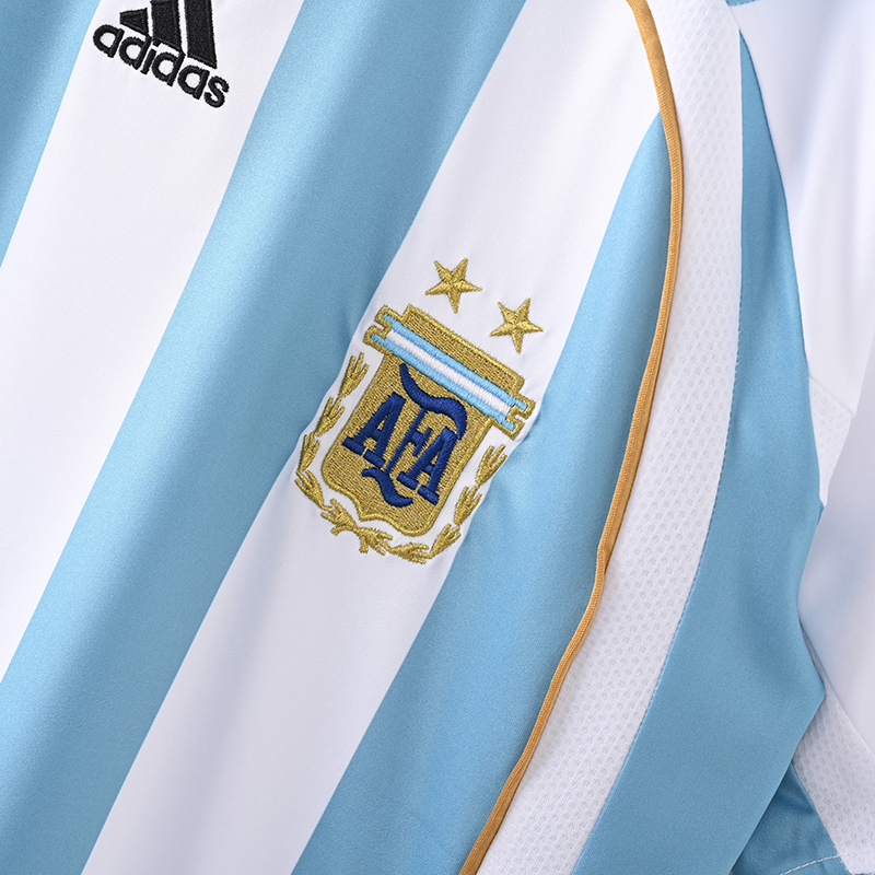Retro 2006 Argentina home MESSI Football jersey retro