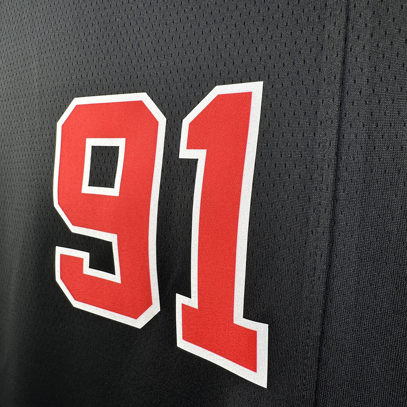 2024 NBA Chicago Bulls 91 RODMAN Basketball Jersey